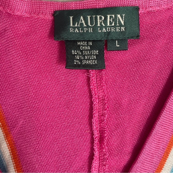 Ralph Lauren Sleeveless Multicolored Top L - Picture 5 of 11